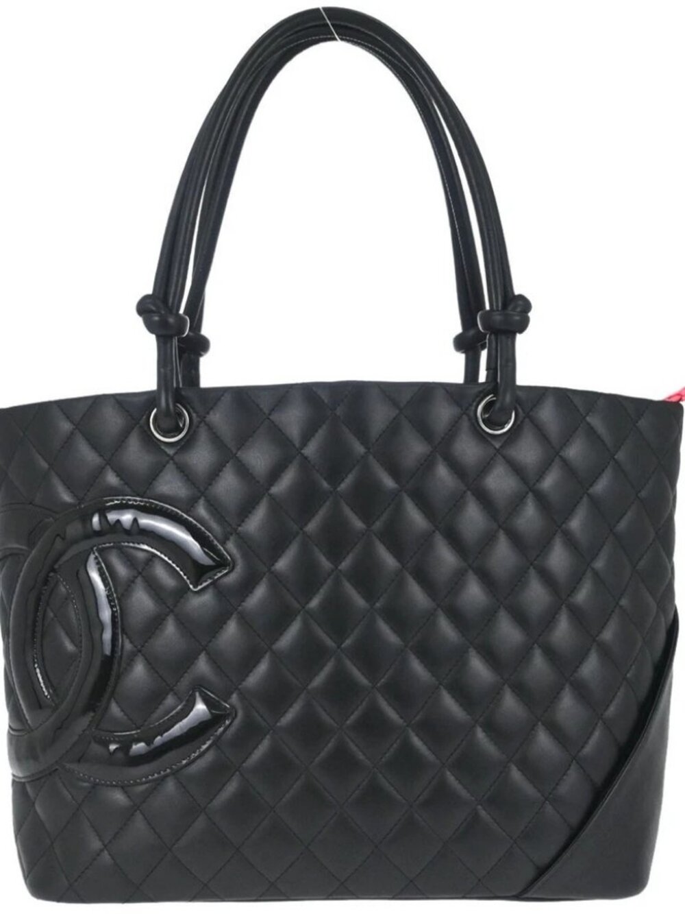 Chanel Black Calfskin Cambon Ligne Tote Handbag